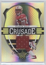 2006 Leaf Rookies & Stars Rookie Crusade Green Materials 57/175 Vernon Davis 0a6
