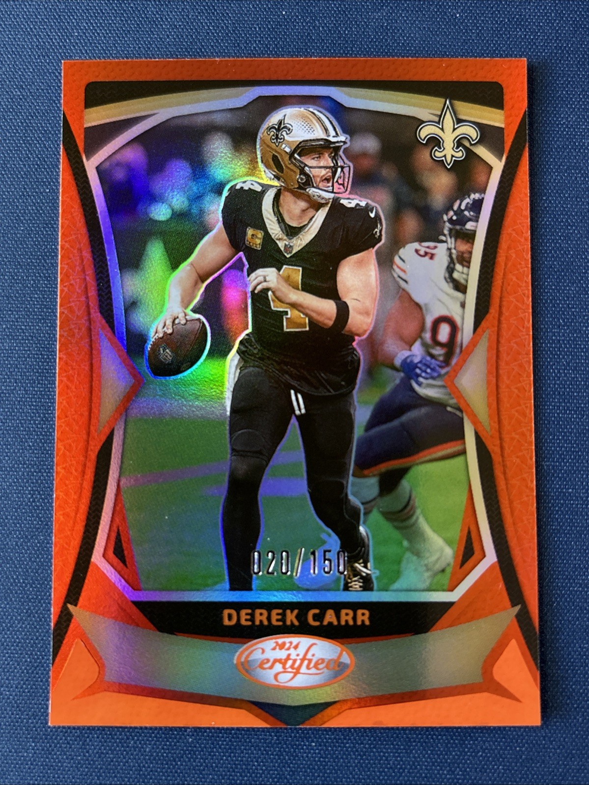 2024 Panini Certified - Derek Carr #35 Mirror Orange /150 Saints