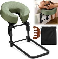 Massage Headrest for Bed with Scalp Massager Storage Bag, Adjustable Home Bed Ma