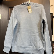 NEW MEN'S MEDIUM GOODFELLOW  CO BLUE HOODED LONG SLEEVE SWEATSHIRT HOODIE