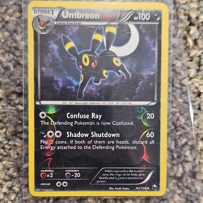 The Pokémon Company Umbreon 61/108 Dark Explorers Reverse Holo 2012 LP+