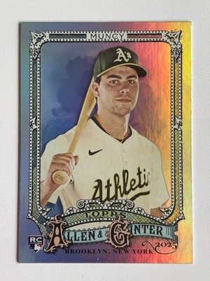 Max Muncy 2025 Topps Allen & Ginter Silver Portrait Parallel #93 Rookie RC