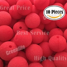 10-250PCS Red Sponge Foam Clown Nose Day Rudolf Reindeer Bozo Xmas Ronald Krusty