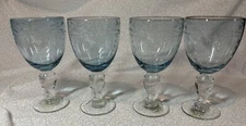 Amalfi By Riviera /Van Beers For Signature Blue Goblets Set Of 4. GORGEOUS!