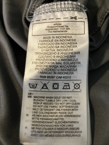 Women's ADIDAS Logo Ringer Performance Tank Top Gray Size Small Lightweight - Picture 5 of 7