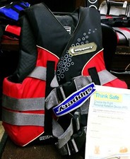 NOS- SLIPPERY REFORM Life Vest/Jacket, Women's S 32"-36" Red/Black