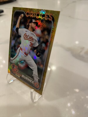 Corbin Burnes 2024 Topps Chrome LogoFractor Gold Refractor /50 | eBay