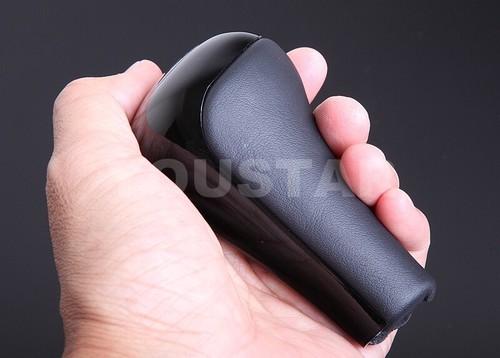 UK STOCK Weighted Italian Leather Gloss Black Gear Shift Knob for BMW 6 Speed MT - Picture 5 of 8