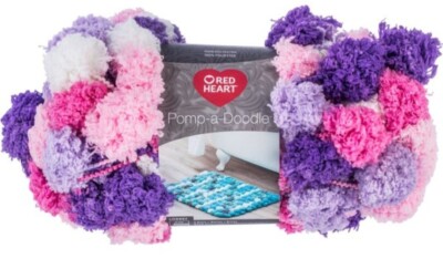 Red Heart Pomp-a-Doodle 100% Polyester Yarn Ball Jumbo #7 Knitting Crocheting