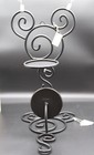 2 Disney Mickey Mouse Black Wrought Iron Wall Sconces Candle Holders Decor Rare
