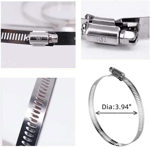 Pfosten Rohr Mast Halterung Schlauchschellen Arm Basis für CCTV Überwachungskamera - Bild 6 von 7