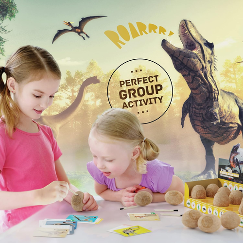 Easter Dig a Dozen Dino Egg Kit for Kids - Dinosaur Toys Gift 3-12 Year Old - 12 - Picture 3 of 12