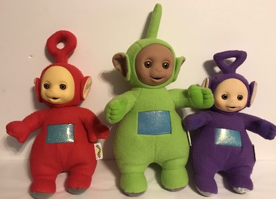 Lot 3 Teletubbies Plush Stuffed Tinky Winky Dipsy Po Playskool 1998 | eBay