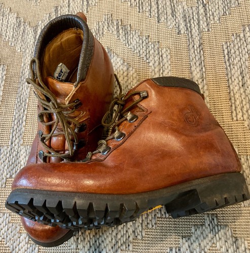Dexter Leather Mountaineering Boots Vintage w/ Vibram Lug Soles 8M Made In USA - Picture 3 of 10