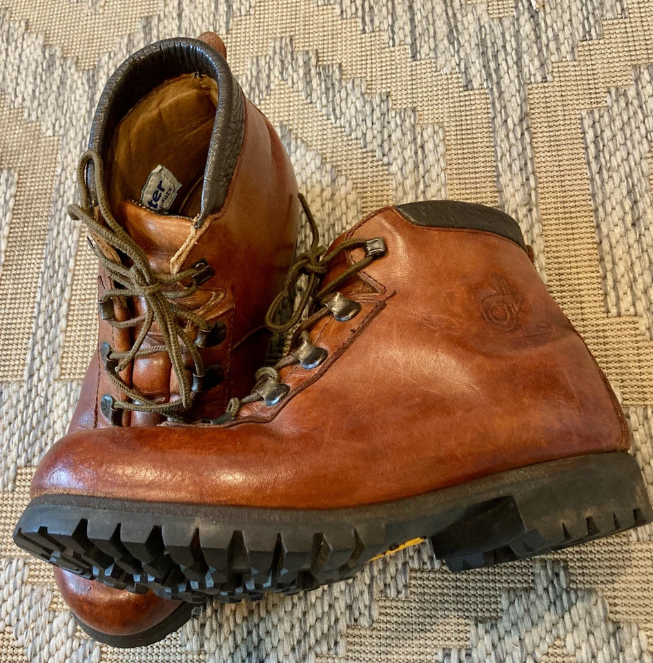 Botas de Montañismo Dexter de Cuero De Colección con Suelas Vibram 8M Hechas en EE. UU. Foto 3 de 4