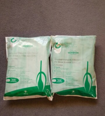 Vorwerk Filtertüten Orginal Kobold 135/136  11 Stk Neu!