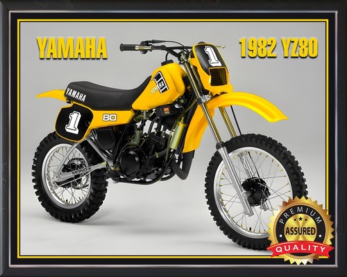 1982 Yamaha - YZ80 - Motocross - Metal Sign 11 x 14 - Picture 3 of 4