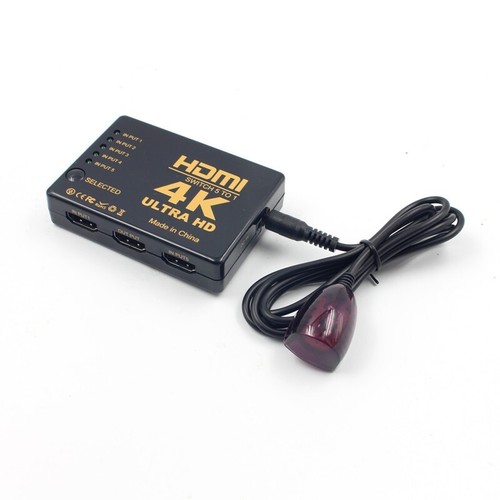 3 Port Mini HDMI Switcher Splitter 4K*2K 3D 3-in-1 HDMI Switch Selector IR Hub - Afbeelding 3 van 6