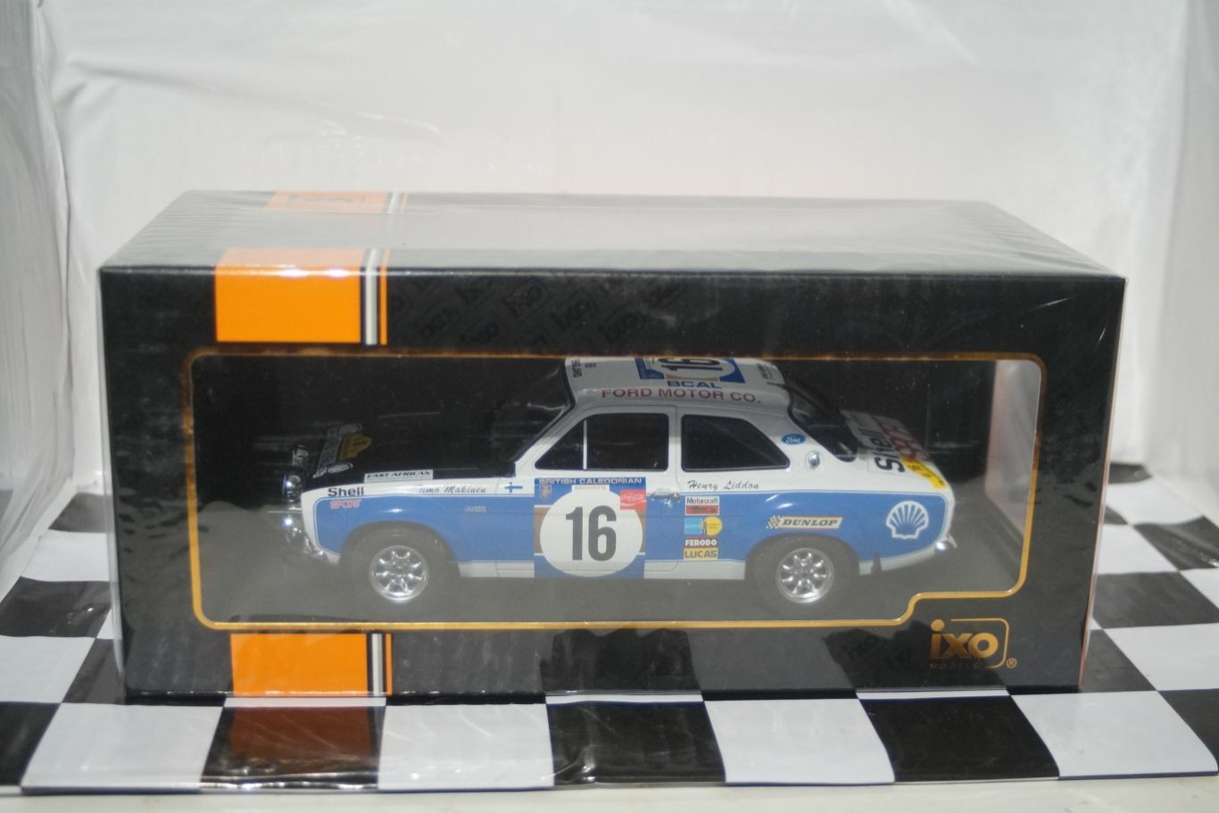 IXO Ford Escort Mk1 RS 1600 Safari Rally 1973 #16 1:18 18RMC075D.20