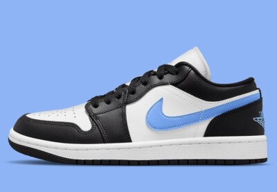 Air Jordan 1 Low WOMEN (W) WHITE BLACK UNIVERSITY BLUE DS NEW dc0774-041 unc
