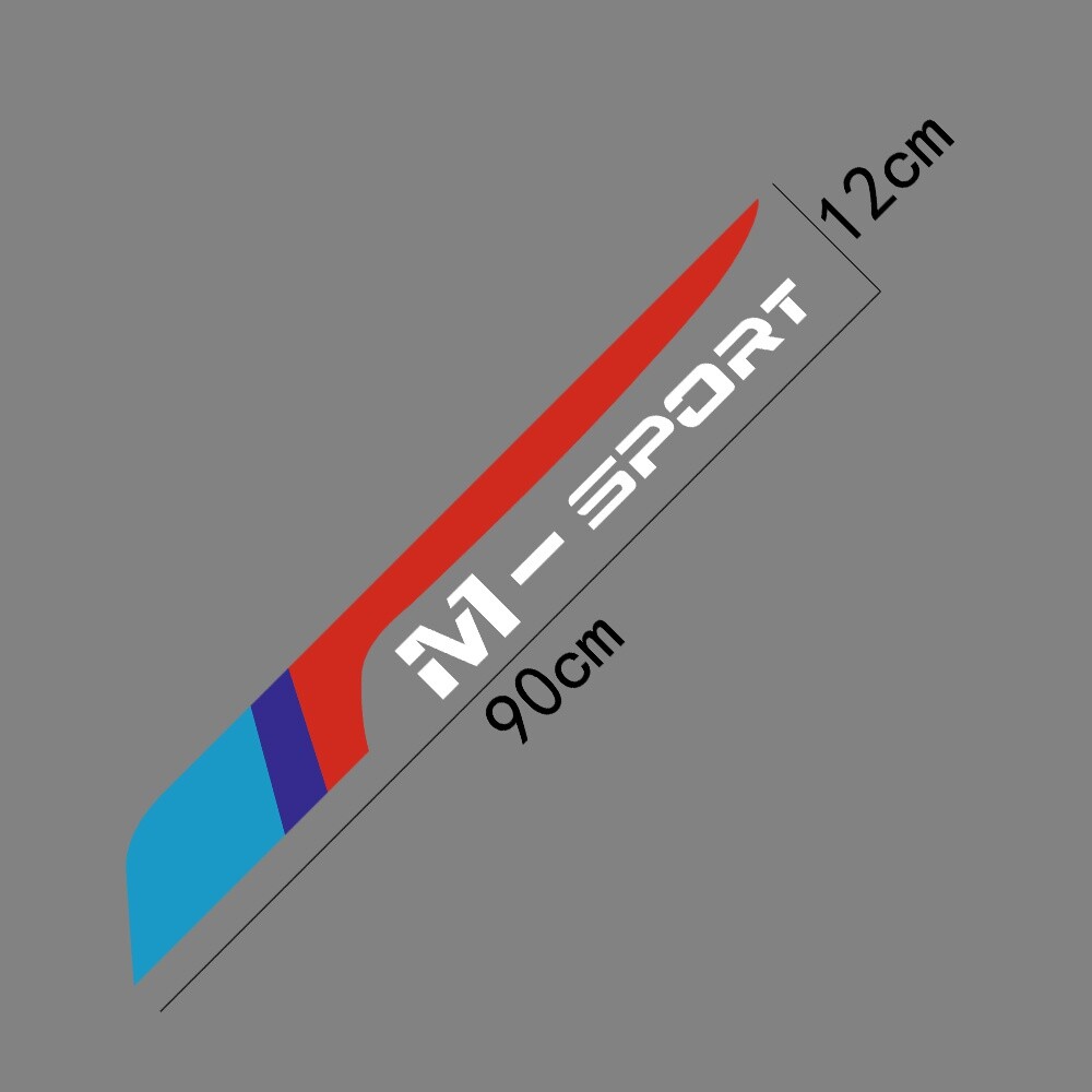 1X M Sport Car Front Windshield Stickers Window Vinyl Decals Fit for