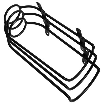 3 Pcs Red Wine Rack Screen Bar Wall-mounted Wrought Iron Storage