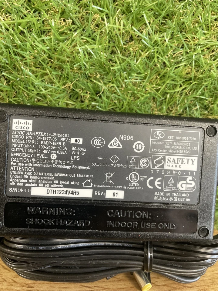 #9. Adaptateur de chargeur 18W pour Cisco EADP-18FB B PSA18U-480C - Image 3 of 3