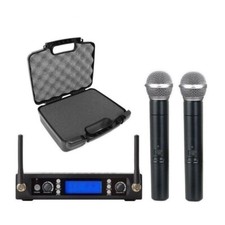 UHF Wireless Microphones System Dual Handheld, For Shure Karaoke Vocal Mics