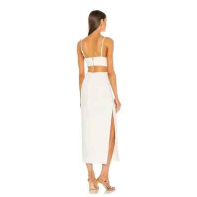 bardot cut out slit midi dress Bardot Martini Cutout Corset Midi Dress