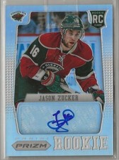 2012-13 Panini Rookie Anthology Prizm Auto Jason Zucker #80 Rookie Auto RC