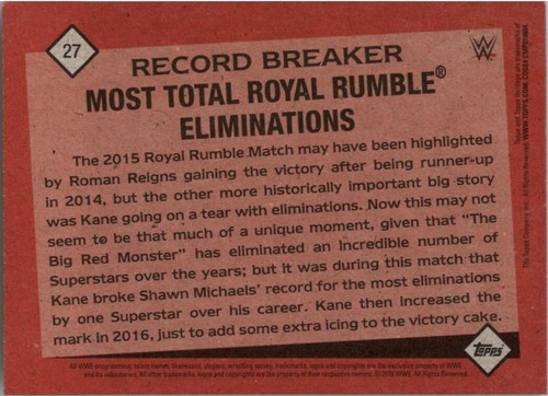 Tarjetas de lucha libre Topps Heritage WWE 2016 - tú eliges completa tu conjunto - Imagen 35 de 53