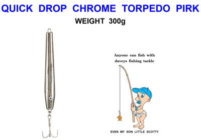 300g QUICK DROP TORPEDO PIRK MEER ANGELAUSRÜSTUNG BOOT JIGGING KÖDER DORSCH SEELACHS