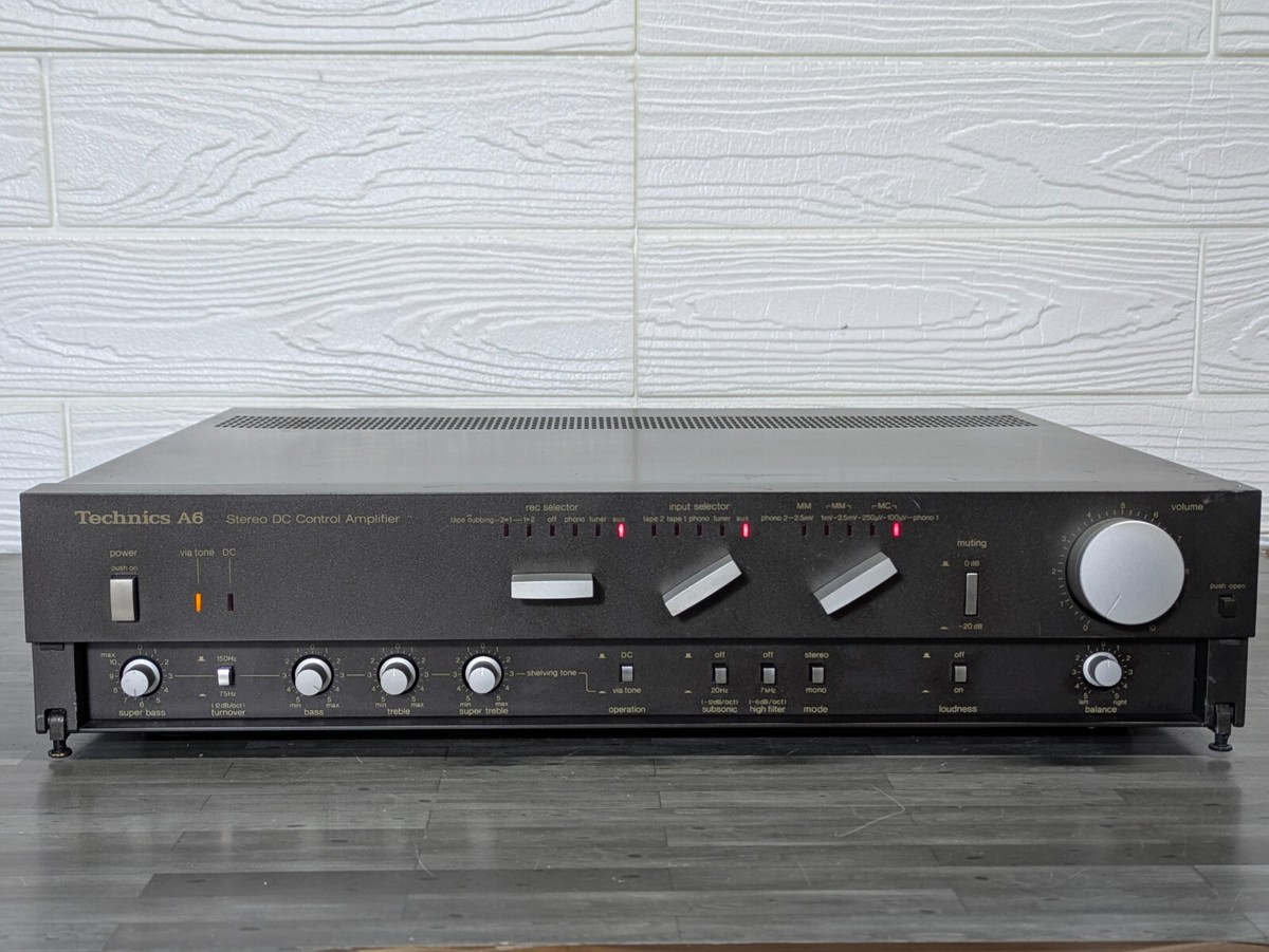 Technics SU-A6 ステレオDCコントロールアンプ Technics SU-A6 Stereo Control Amplifier Pre-Amp Audio