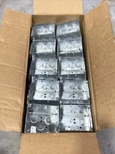 Steel City Metallic Metal Square Electrical Outlet Box 521711234E (Lot of 50 )