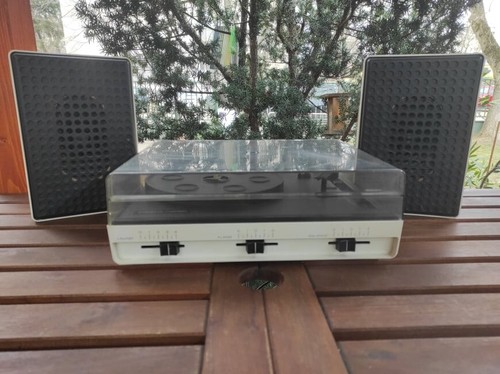 Giradischi RFT Ziphona Combo vintage bianco space age DDR - Foto 7 di 8