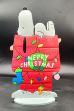 PEANUTS Snoopy Woodstock Metal Doghouse CHRISTMAS Decor