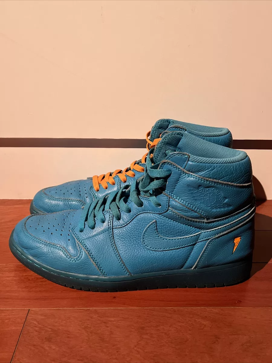 Nike Air Jordan 1 Retro High Gatorade Blue Lagoon Mens Size 11.5 AJ5997-455 Used