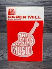 THE SOUND OF MUSIC, PROGRAM, SEPTEMBER-NOVEMBER 1970, PAPER MILL MILLBURN, NEW J