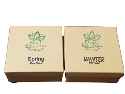 Florida Spring And Winter Seed Boxes (22 Organic/Heirloom Seed Packs) | eBay