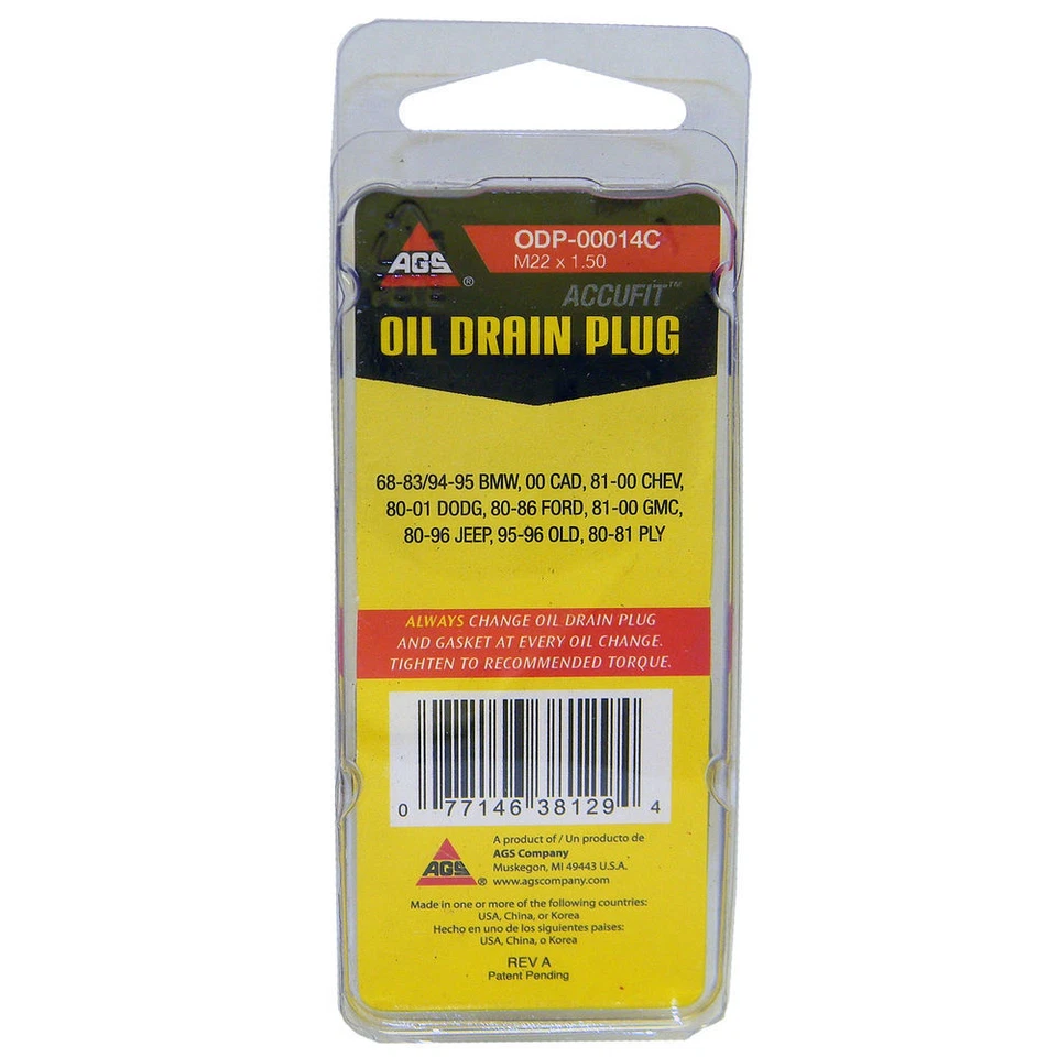 Пробка сливного масла двигателя подходит для Subaru Star AGS COMPANY 1971 года выпуска - Изображение 2 из 3