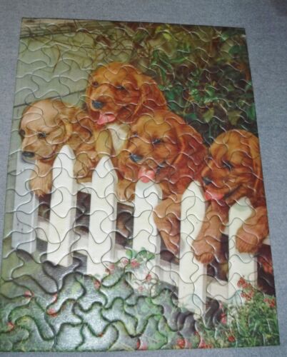 Puzzle puzzle vintage Tuco « Quatre d'un genre » épagneul chiots gène erbit complet - Photo 1/10