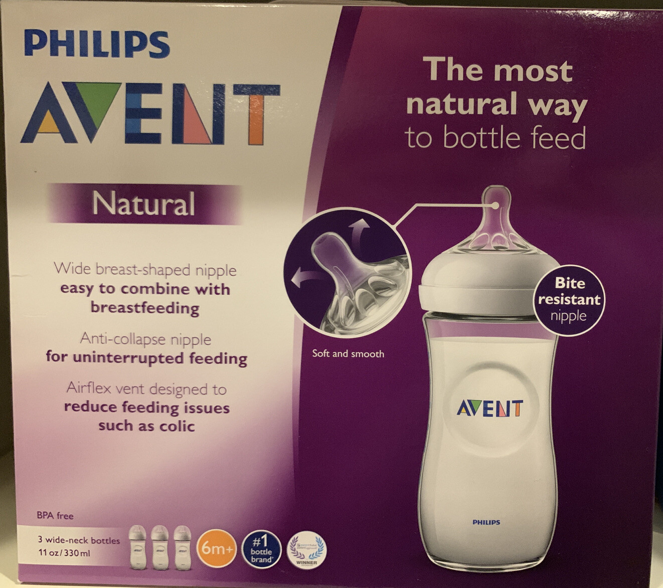 philips avent 6 oz bottle