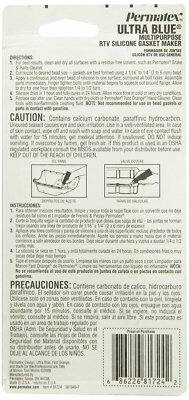 Permatex 81724 Sensor-Safe Ultra Blue RTV Silicone Gasket Maker