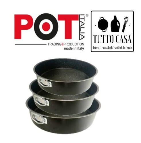 TEGLIA ROTONDA RUOTO DA FORNO ANTIADERENTE PIETRA PASSION CM 24 28 32 POT  ITALIA | eBay