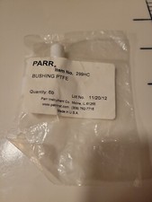 8 Parr Reactor Bushing, 299HC, PTFE, New, Pk of 6 + 2