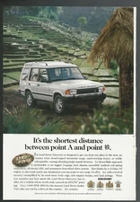 1996 LAND ROVER DISCOVERY advertisement, Land Rover print ad, terraced fields