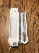 SOMA Glass Straw with Silicone Lined Travel Case and Cleaning Tool, 8-inch