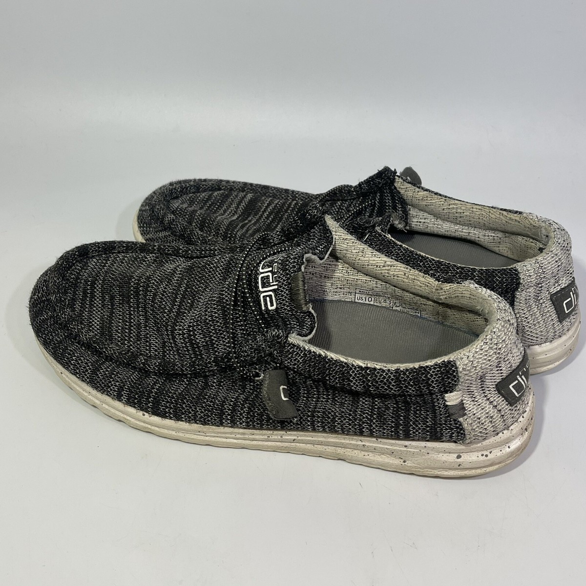 Hey Dude Wally black gray meteorite men\'s shoes sz 11 Hey Dude Men main image 4