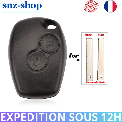Blank case key shell compatible Clio 3 Renault Megane Dacia Duster Sandero