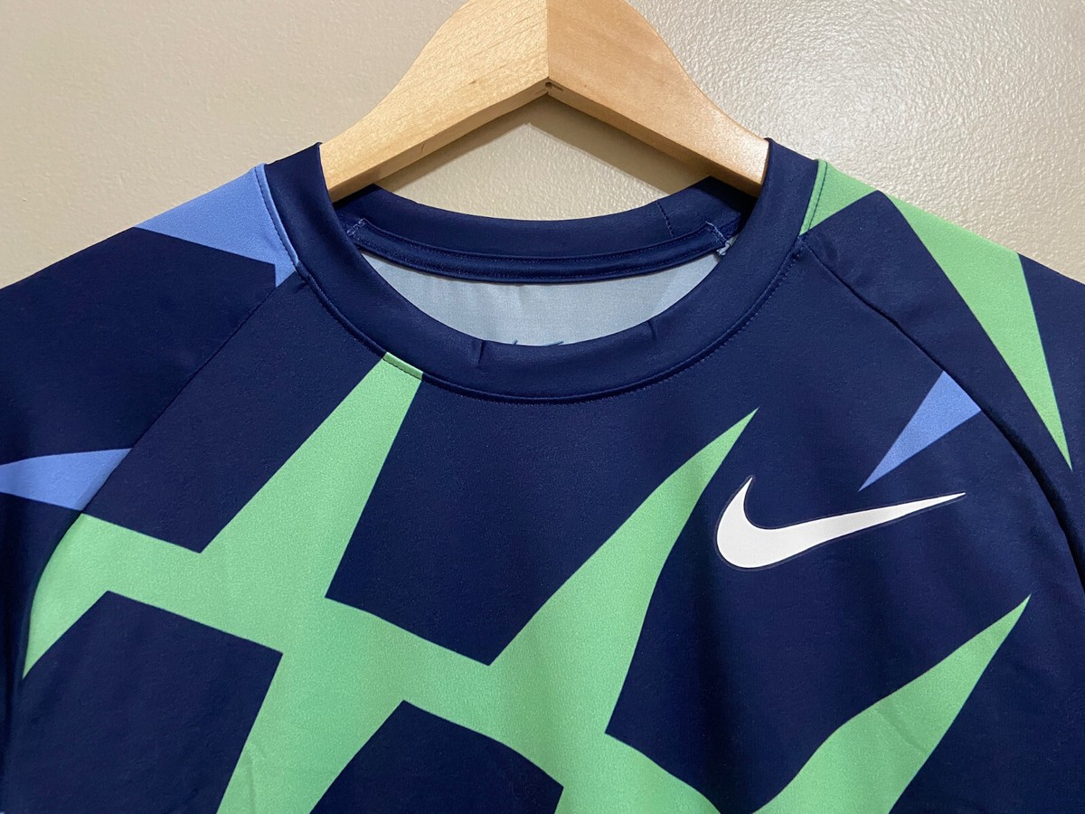 Nike Elite Pro Track & Field Jersey Blue/Green Men's Size S CI1010